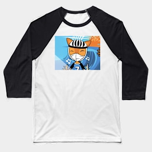 Doris the Happy Masked Cyclist Deer Baseball T-Shirt